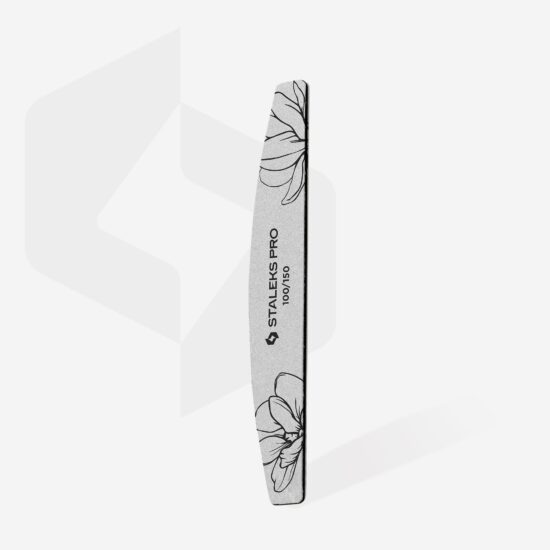 Lima Mineral para Uñas Staleks Expert 40 de Media Luna, Grano 100/150 (25 unidades)