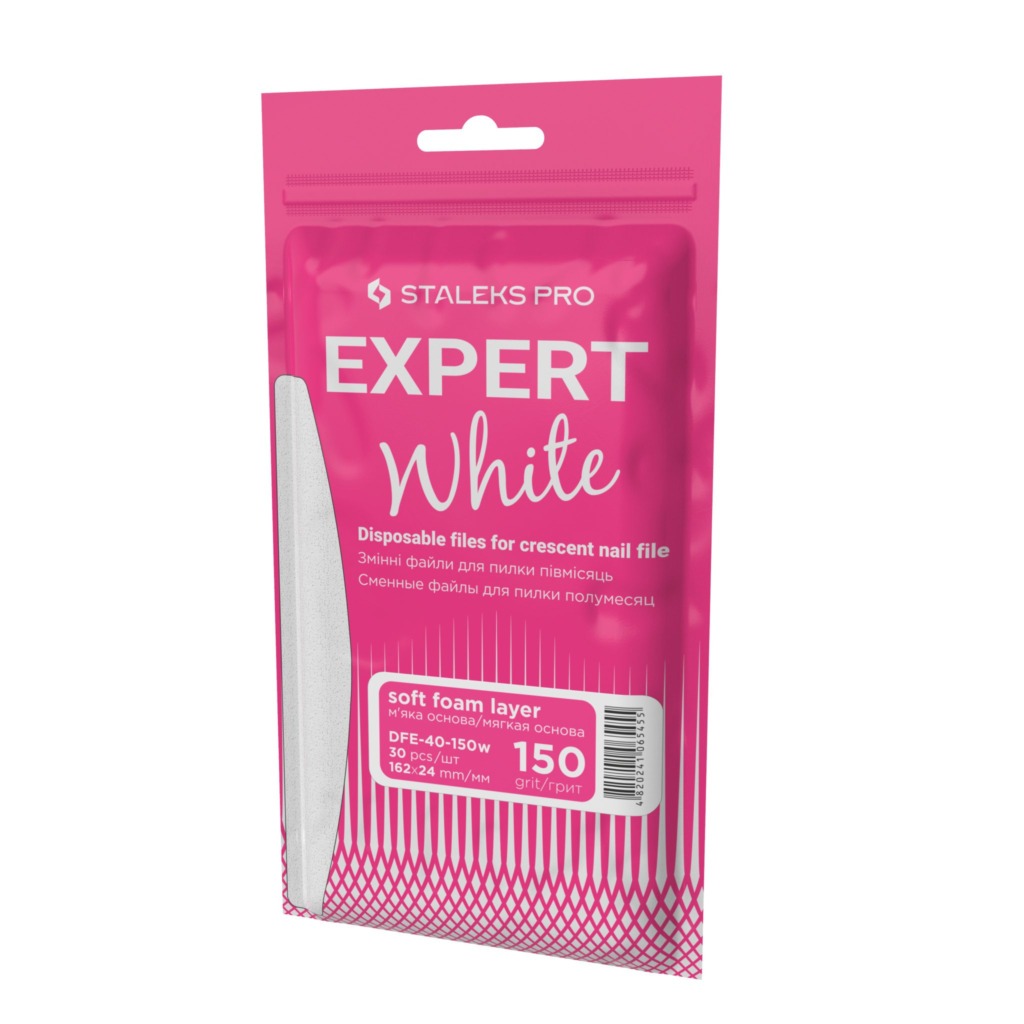 Recambios blancos de lima desechables con espuma para base metálica luna MBE-40 (30 unidades)