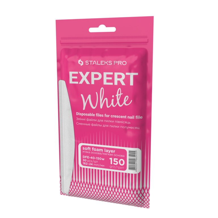 Recambios blancos de lima desechables con espuma para base metálica luna MBE-40 (30 unidades)
