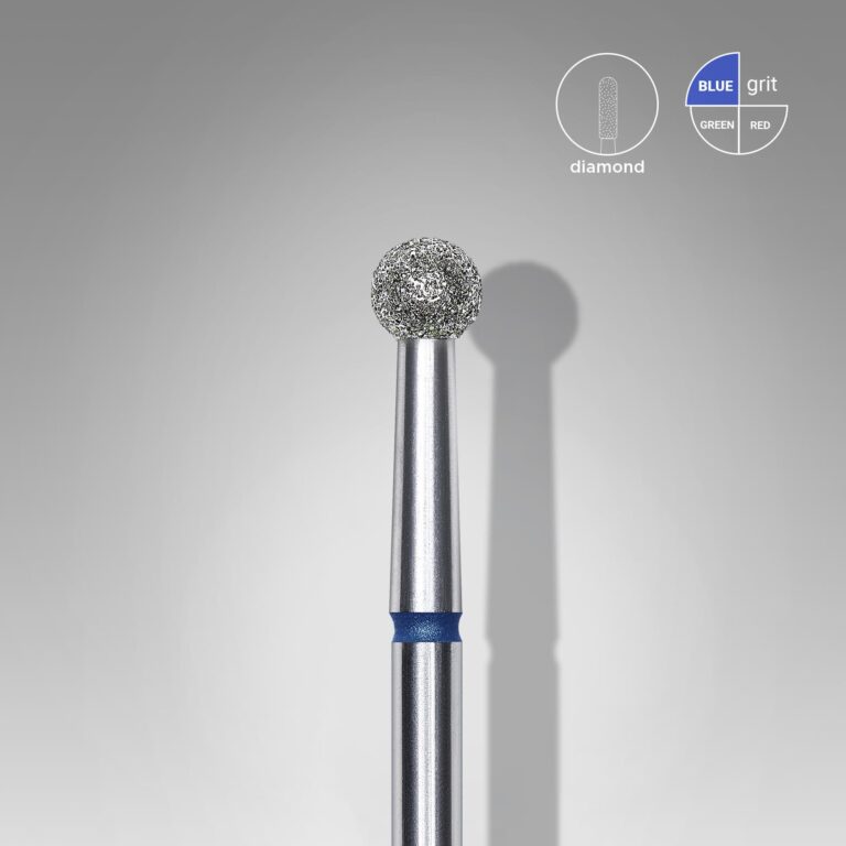 Fresa Staleks de diamante, forma bola, azul, 3.5mm