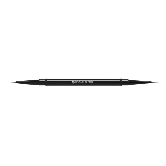 Pincel Profesional Doble Punta Staleks Expert Delineador 7 mm / 10 mm