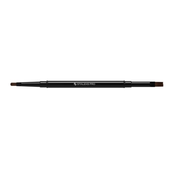 Pincel Profesional Doble Punta Staleks Expert Gel 7 mm / 10 mm