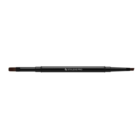 Pincel Profesional Doble Punta Staleks Expert Gel 11 mm / 7 mm
