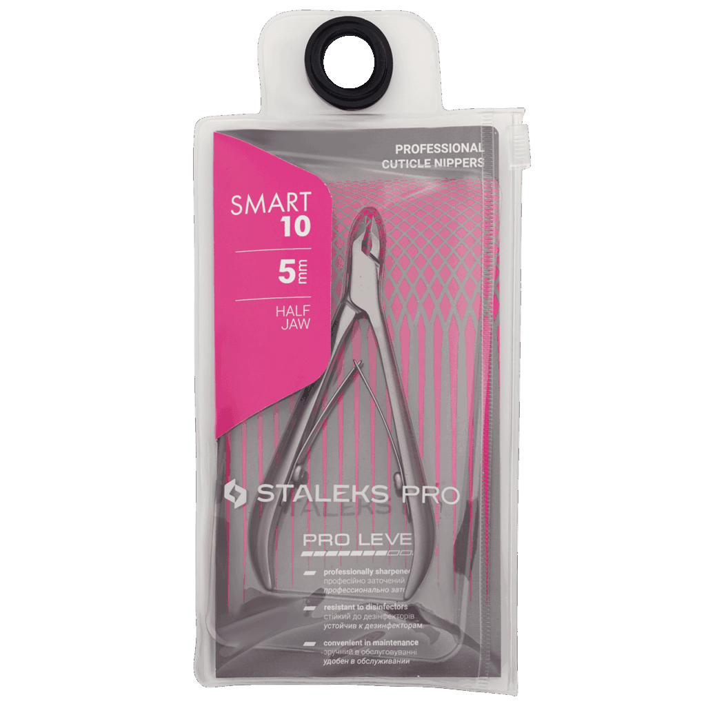 Alicates para cutícula profesionales Staleks Smart 10 (3 mm / 4 mm / 5 mm / 7 mm)