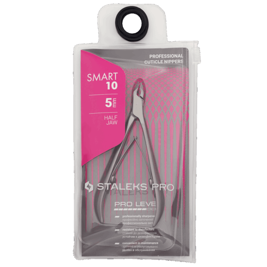 Alicates para cutícula profesionales Staleks Smart 10 (3 mm / 4 mm / 5 mm / 7 mm)