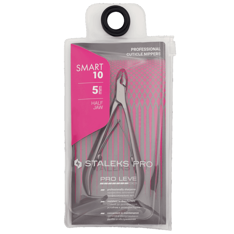 Alicates para cutícula profesionales Staleks Smart 10 (3 mm / 4 mm / 5 mm / 7 mm)