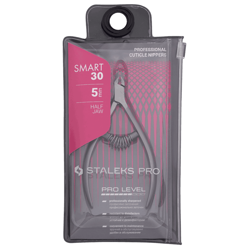 Alicates para cutícula profesionales Staleks Smart 30 (3 mm / 5 mm / 7 mm)