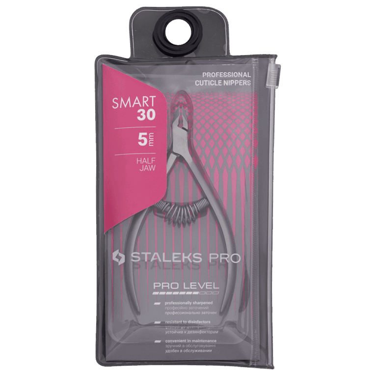 Alicates para cutícula profesionales Staleks Smart 30 (3 mm / 5 mm / 7 mm)