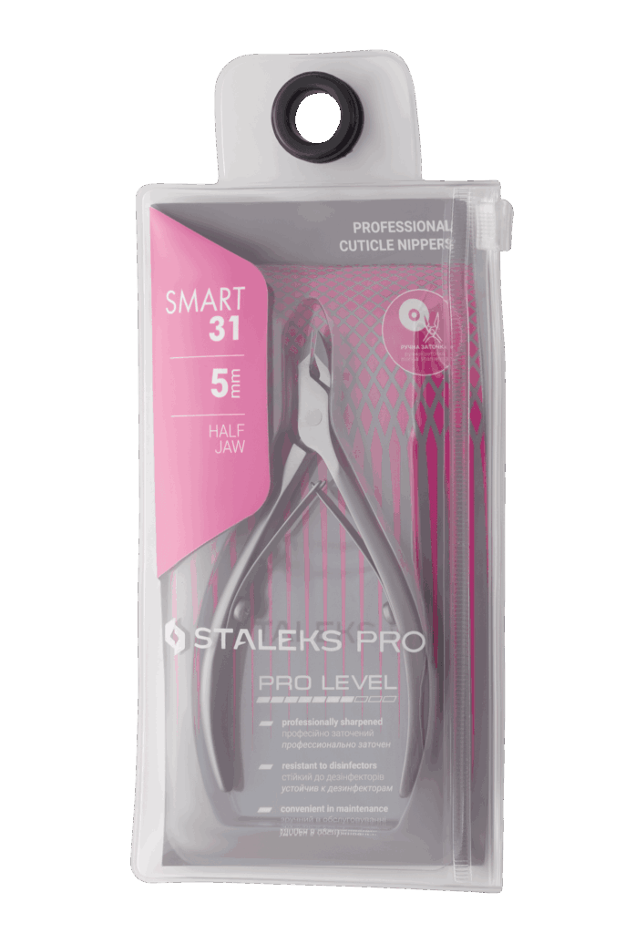 Alicates para cutícula profesionales Staleks Smart 31 (3 mm / 4 mm / 5 mm / 7 mm)