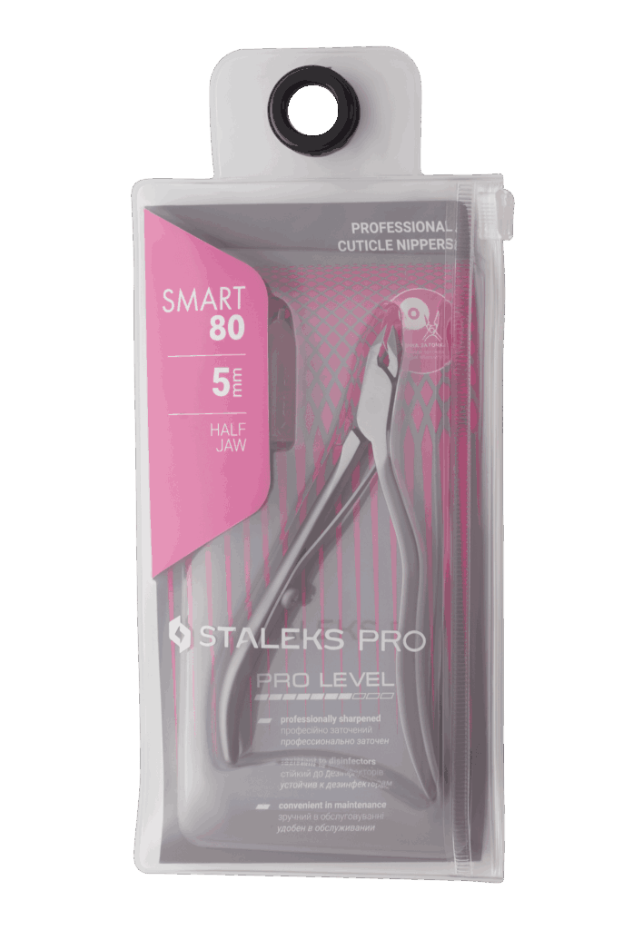 Alicates para cutícula profesionales Staleks Smart 80 (3 mm / 4 mm / 5 mm / 7 mm)