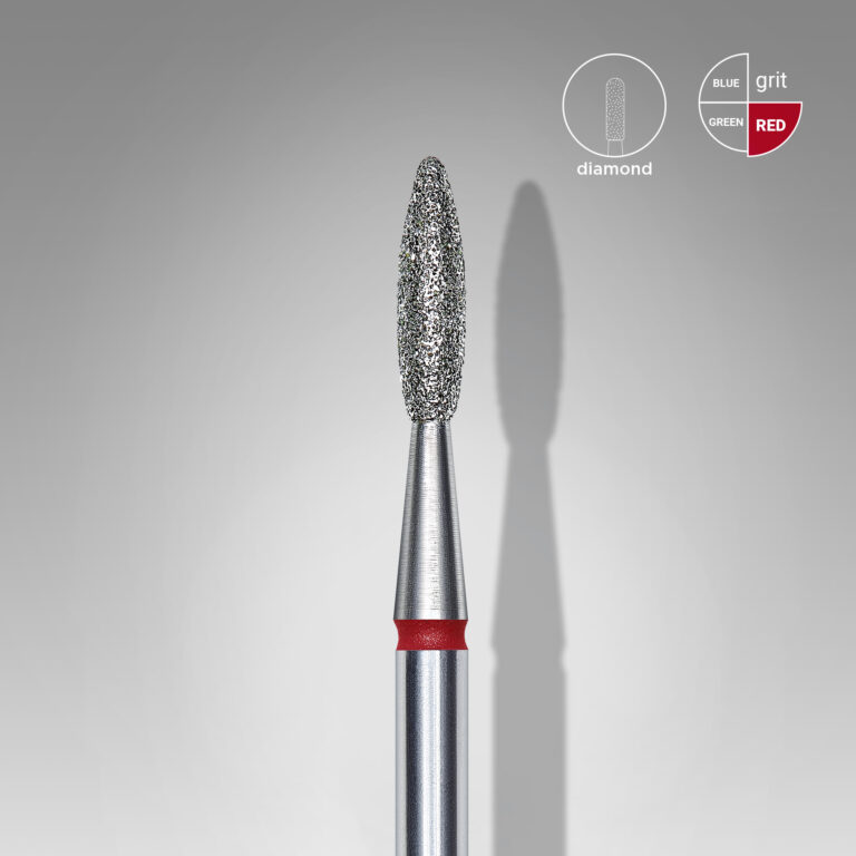 Fresa Staleks forma llama, roja, 2.1mm-8mm