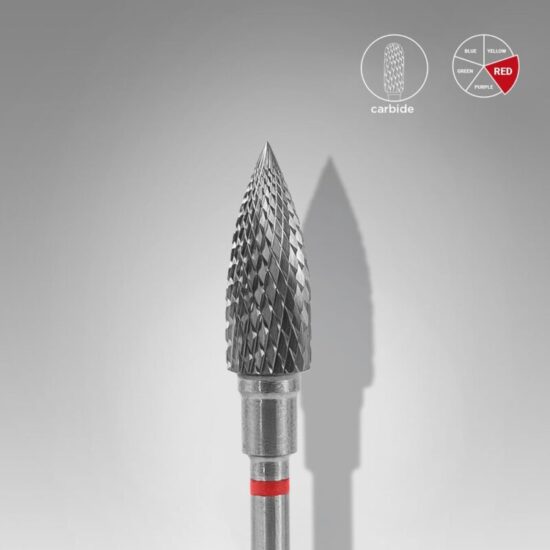 Fresa de Carburo Forma Maíz Staleks 13,5 mm (Roja)