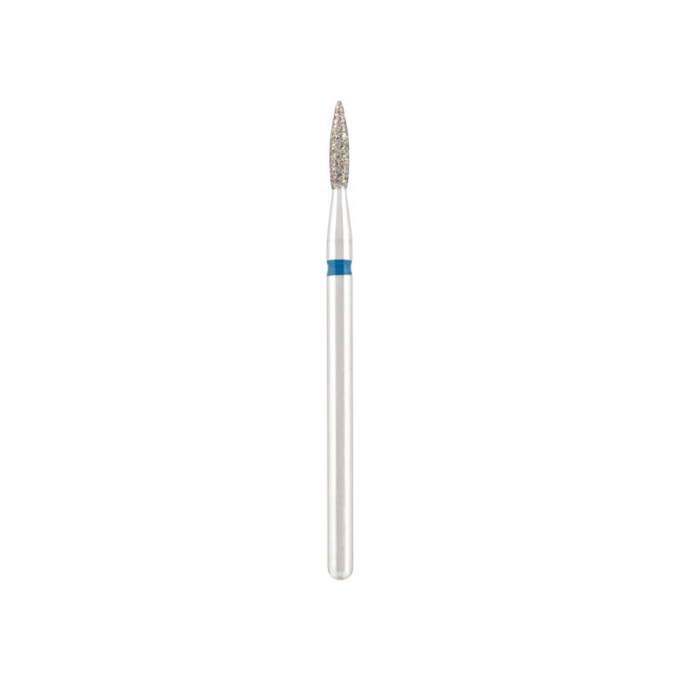 Fresa de diamante Vladmiva Ø 1,8 - 8 mm, forma llama (azul)