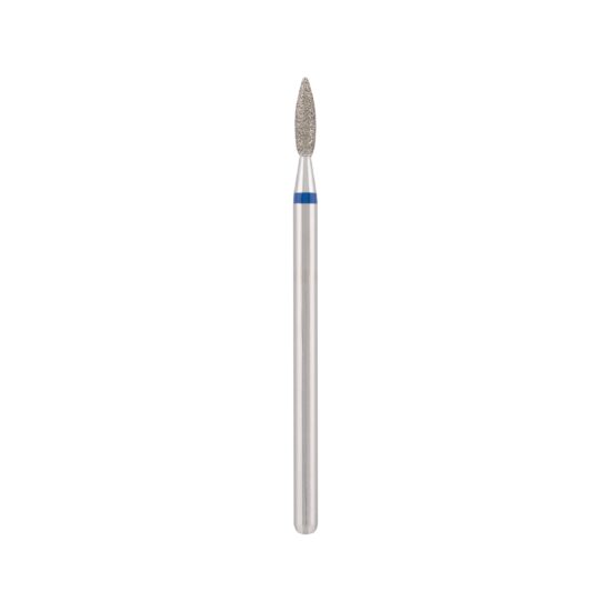 Fresa de diamante Vladmiva Ø 2,1 - 8 mm, forma llama, sin punta (azul)