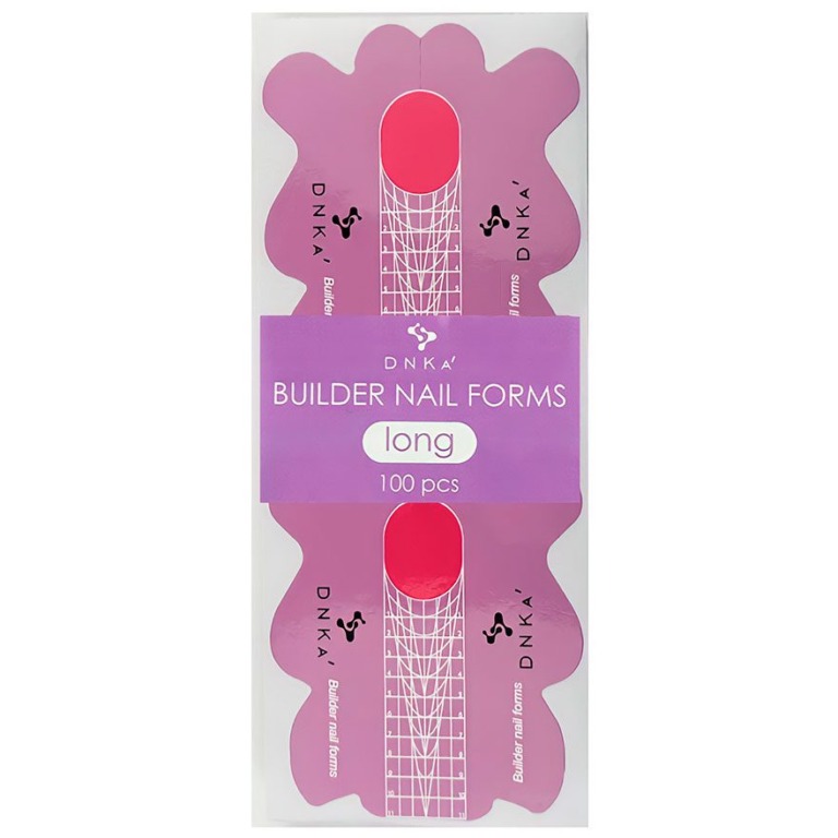 DNKa' “LONG” PAPER BUILDER NAIL FORMS, 100 pcs