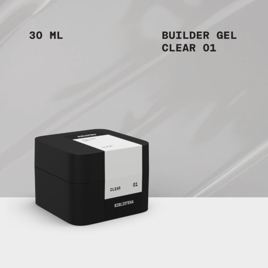 BIBLIOTEKA Builder Gel № 01 Clear, 30 ml