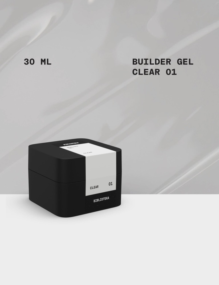 BIBLIOTEKA Builder Gel № 01 Clear, 30 ml