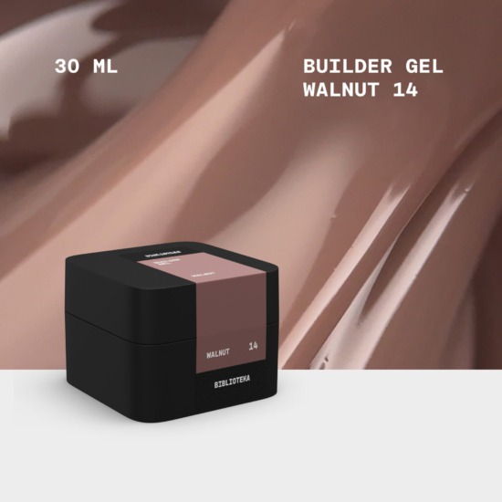 BIBLIOTEKA Builder Gel № 14 Walnut, 30 ml