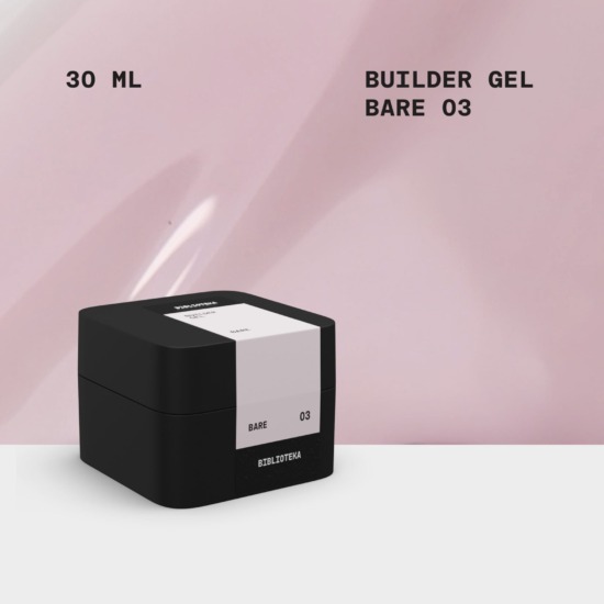 BIBLIOTEKA Builder Gel № 03 Bare, 30 ml