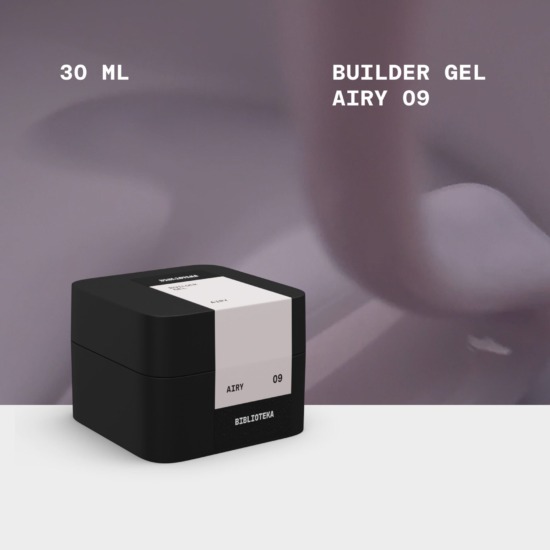BIBLIOTEKA Builder Gel № 09 Airy, 30 ml