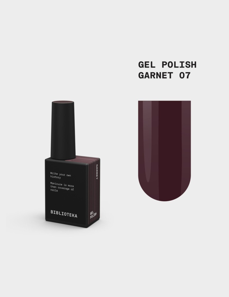 BIBLIOTEKA Esmalte № 07 Garnet, 10 ml