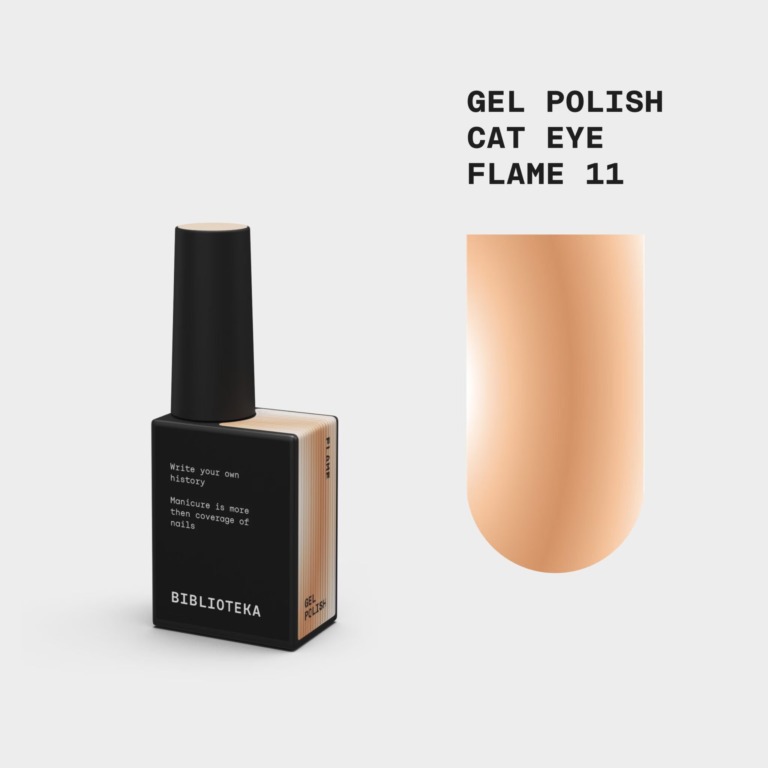BIBLIOTEKA Esmalte Cat Eye № 11 Flame, 10 ml
