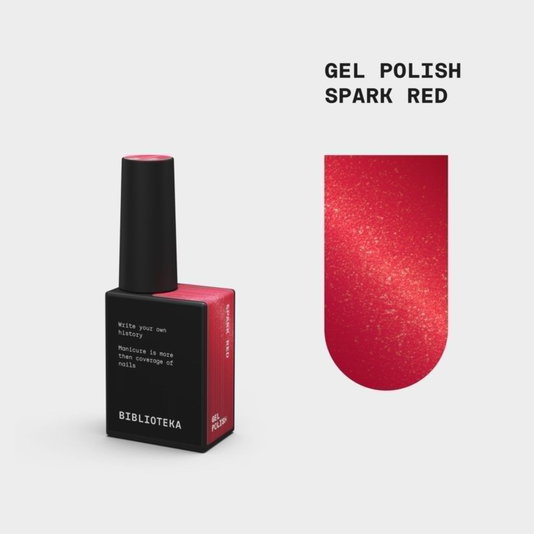 BIBLIOTEKA Esmalte Spark Red, 10 ml