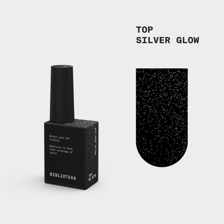 BIBLIOTEKA top Silver Glow, 10 ml