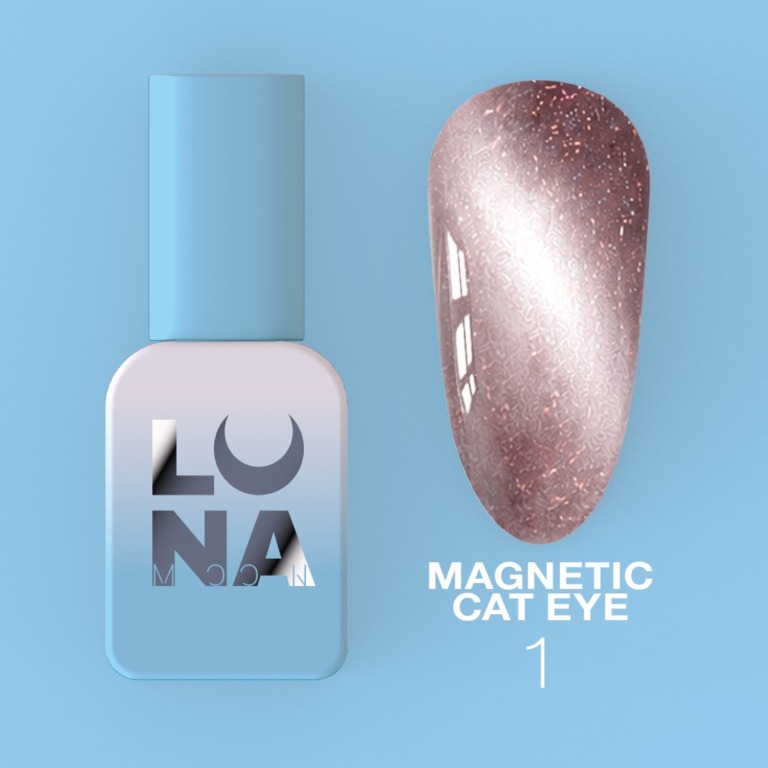 Lunamoon Esmalte Semipermanente Magnetic Cat Eye nr1 8ml