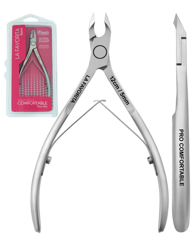 Alicates para cuticulas 12cm 5mm