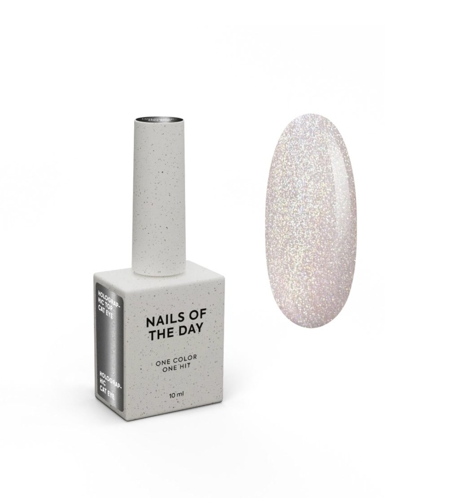 NAILSOFTHENIGHT Top Holographic Cat Eye, 10 ml
