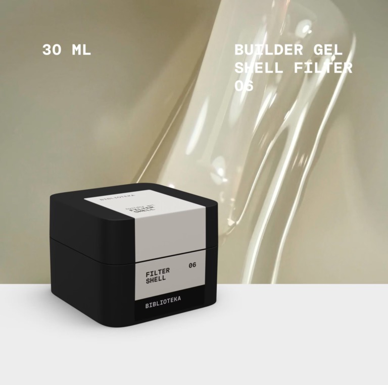 BIBLIOTEKA Builder Gel № 06 Shell FILTER – Shell, 30 ml