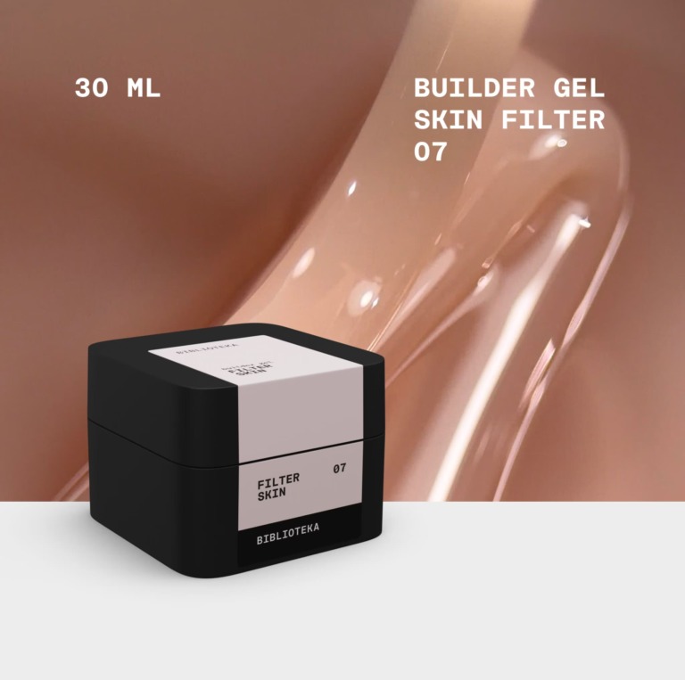 BIBLIOTEKA Builder Gel № 07 Skin FILTER – Warm Beige, 30 ml