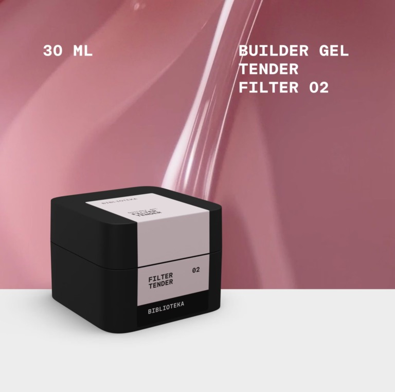 BIBLIOTEKA Builder Gel № 02 Tender FILTER – Delicate, 30 ml