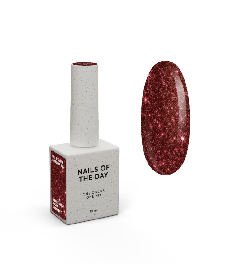 NAILSOFTHENIGHT Esmalte semipermanente Sangria, 10 ml