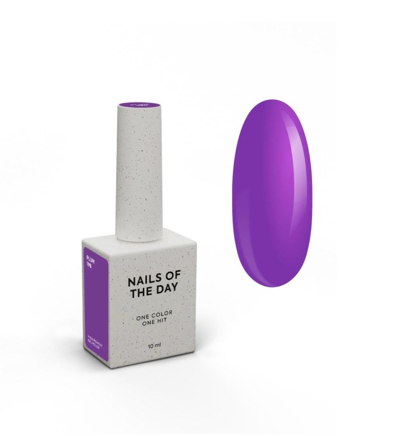 NAILSOFTHEDAY Esmalte semipermanente Plum-198, 10 ml