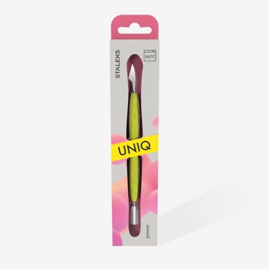 Empujador de manicura Staleks con mango de silicona UNIQ 10 TIPO 3