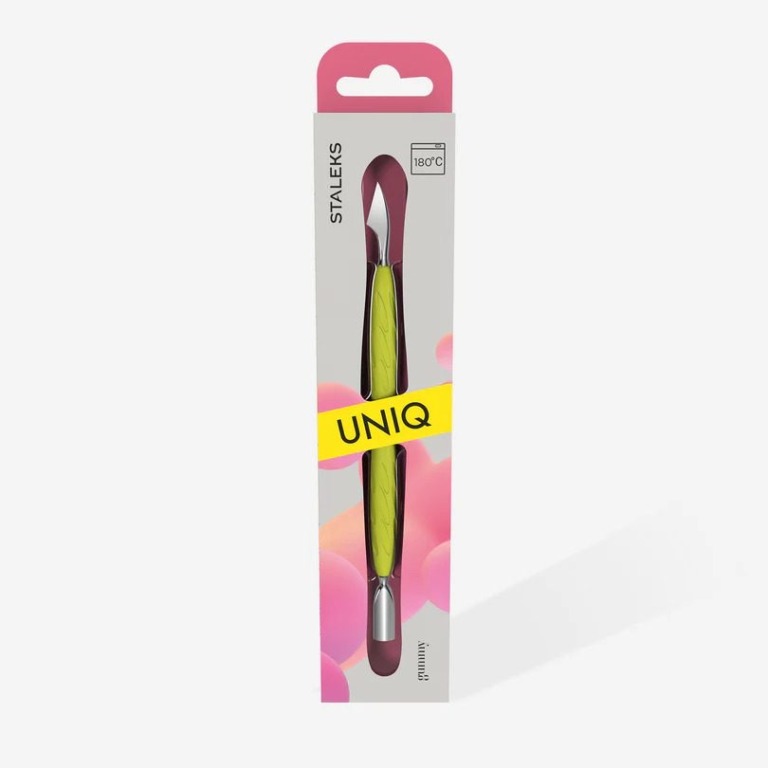 Empujador de manicura Staleks con mango de silicona UNIQ 10 TIPO 3