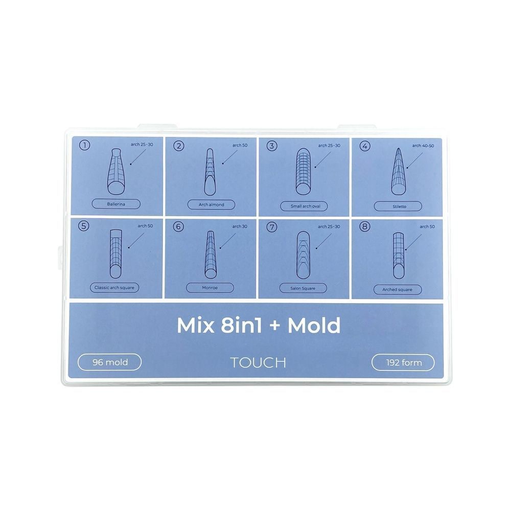 Moldes dual forms TOUCH Mix 8in1 + Mold – 288 piezas