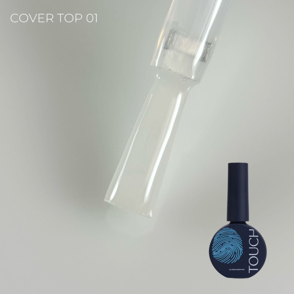 Top coat con color TOUCH Cover Top Cloud (n.º 01) – 13 ml