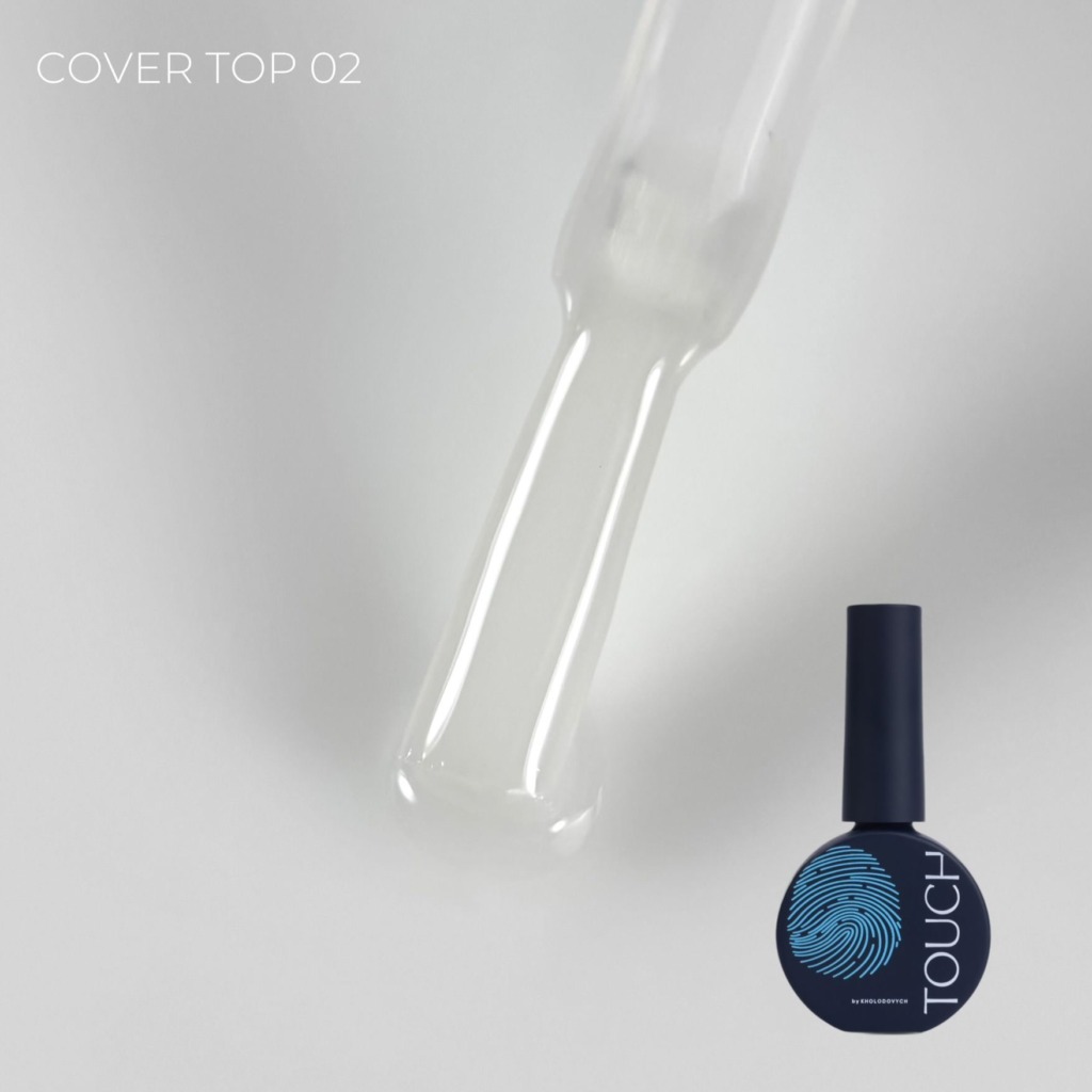 Top coat con color TOUCH Cover Top Milky (n.º 02) – 13 ml