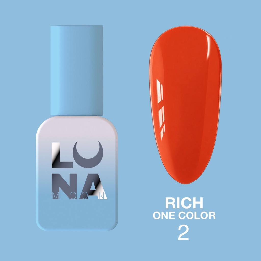 Esmalte de uñas rojo Rich One Color 2