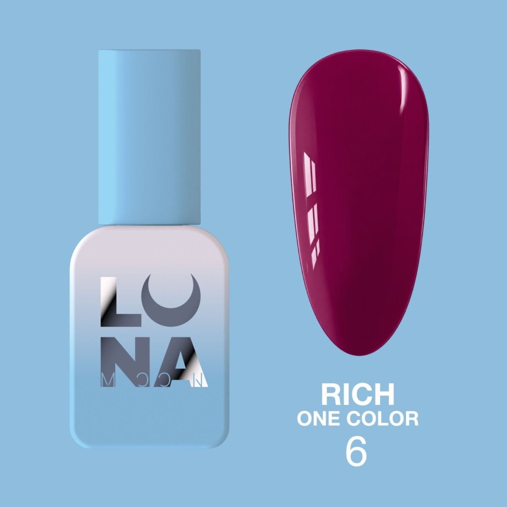Esmalte de uñas burdeos Rich One Color 6