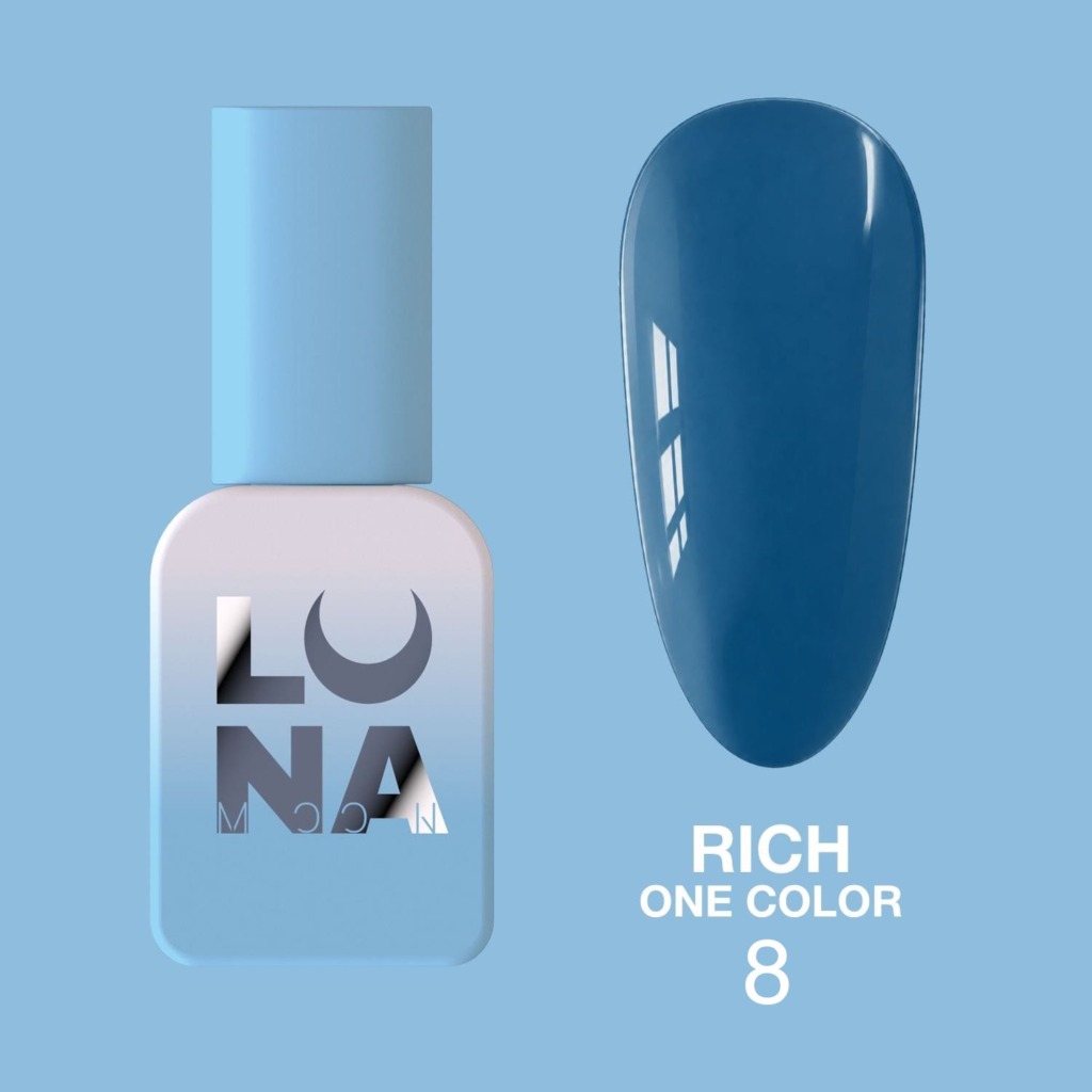 Esmalte azul oscuro Rich One Color número 8