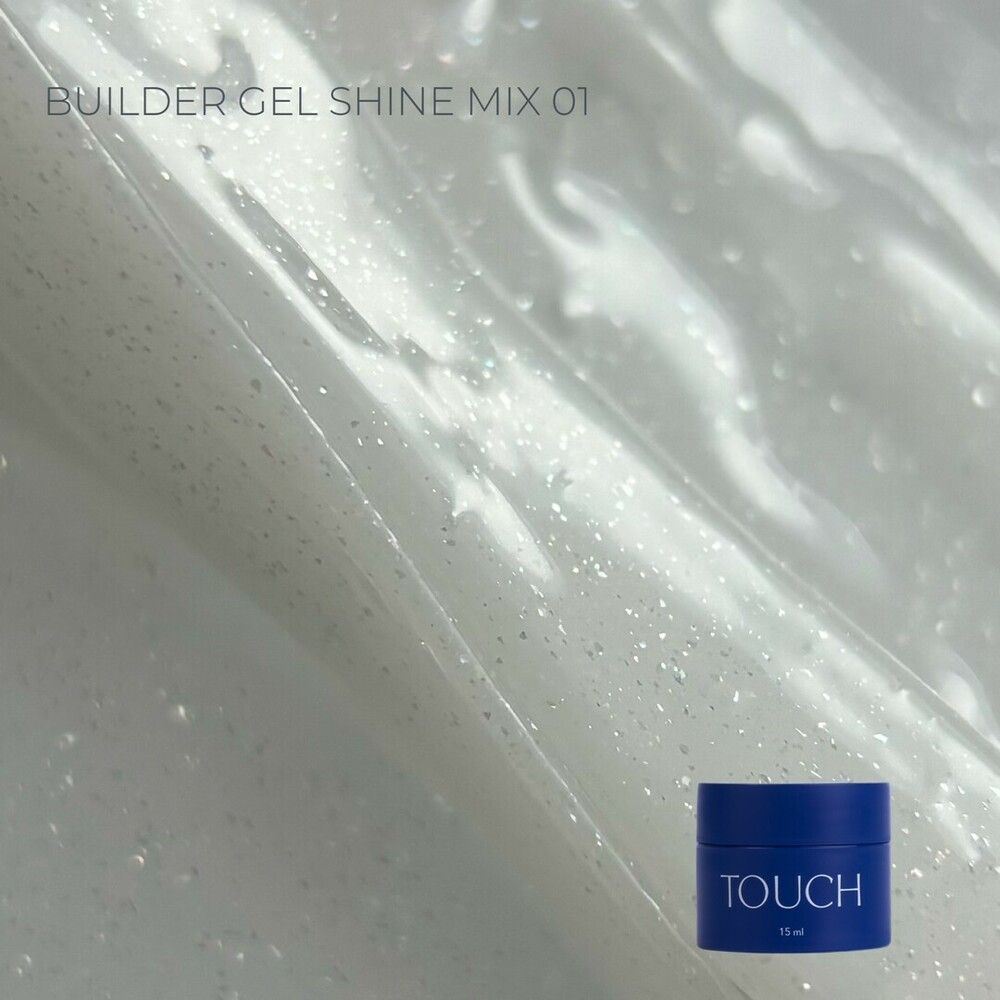Tarro azul de gel constructor Shine Mix 01